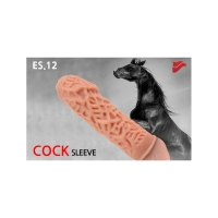 Насадка на фаллос с рельефными складочками размер M, Cock Sleeves ES.012