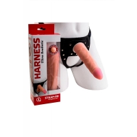 СТРАПОН НА КРЕПЛЕНИИ LOVETOY С ПОЯСОМ HARNESS, NEOSKIN, 17 СМ