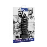 Анальная пробка со спиралевидным рельефом Tom of Finland Screw U Anal Plug