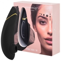Бесконтактный клиторальный стимулятор Womanizer Premium черный/золотой