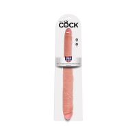 Двухголовый фаллос утолщенный с одного конца 16 Tapered Double Dildo