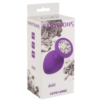 АНАЛЬНАЯ ПРОБКА EMOTIONS CUTIE LARGE PURPLE CLEAR CRYSTAL
