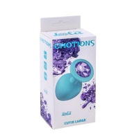 АНАЛЬНАЯ ПРОБКА EMOTIONS CUTIE LARGE TURQUOISE LIGHT PURPLE CRYSTAL