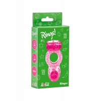 ЭРЕКЦИОННОЕ КОЛЬЦО С ВИБРАЦИЕЙ RINGS RINGER PINK