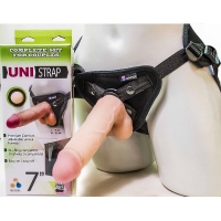 КОМПЛЕКТ UNI STRAP 7" HARNESS BEST OF ALL С ВИБРАЦИЕЙ 12 РЕЖИМОВ