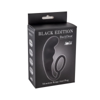 АНАЛЬНЫЙ СТИМУЛЯТОР С ЭРЕКЦИОННЫМ КОЛЬЦОМ MOUNTAIN RANGE ANAL PLUG BLACK